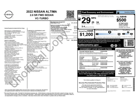 Photos of 2022 Nissan Altima 2.0 SR for sale in Columbus, OH at Auto Boutique Ohio