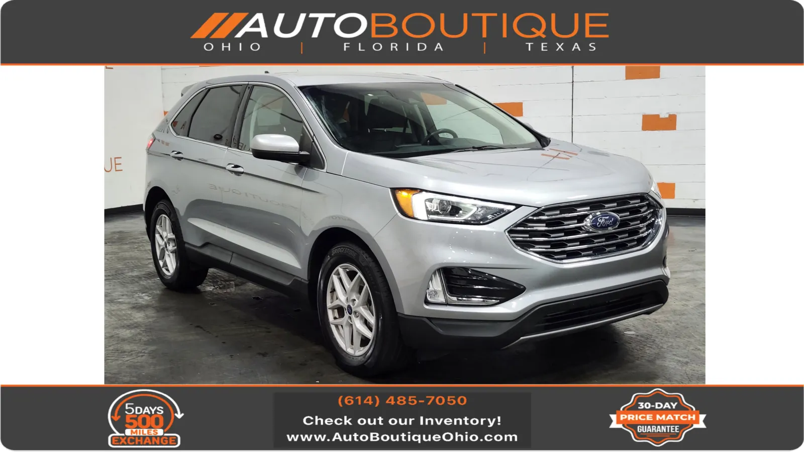 Silver 2021 Ford Edge for sale in Columbus, OH
