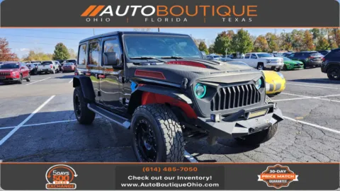 Black 2018 Jeep Wrangler Unlimited Sahara for sale in Columbus, OH