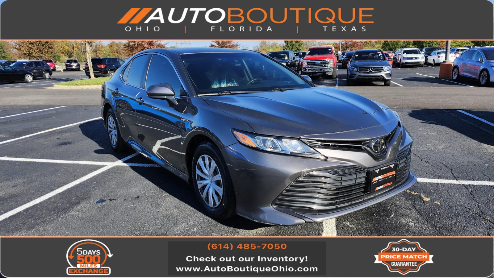 Gray 2018 Toyota Camry L for sale in Columbus, OH