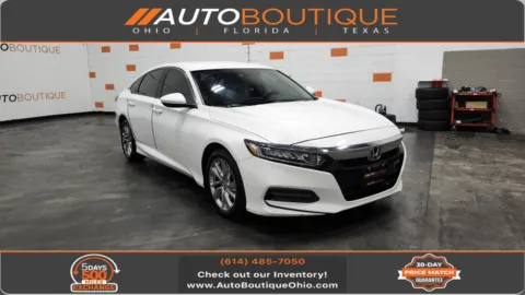White 2018 Honda Accord Sedan LX 1.5T for sale in Columbus, OH