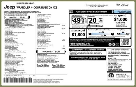 Photos of 2023 Jeep Wrangler 4xe Rubicon for sale in Columbus, OH at Auto Boutique Ohio