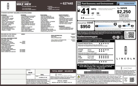 More photos of 2019 Lincoln MKZ Hybrid Reserve I at Auto Boutique Ohio, OH