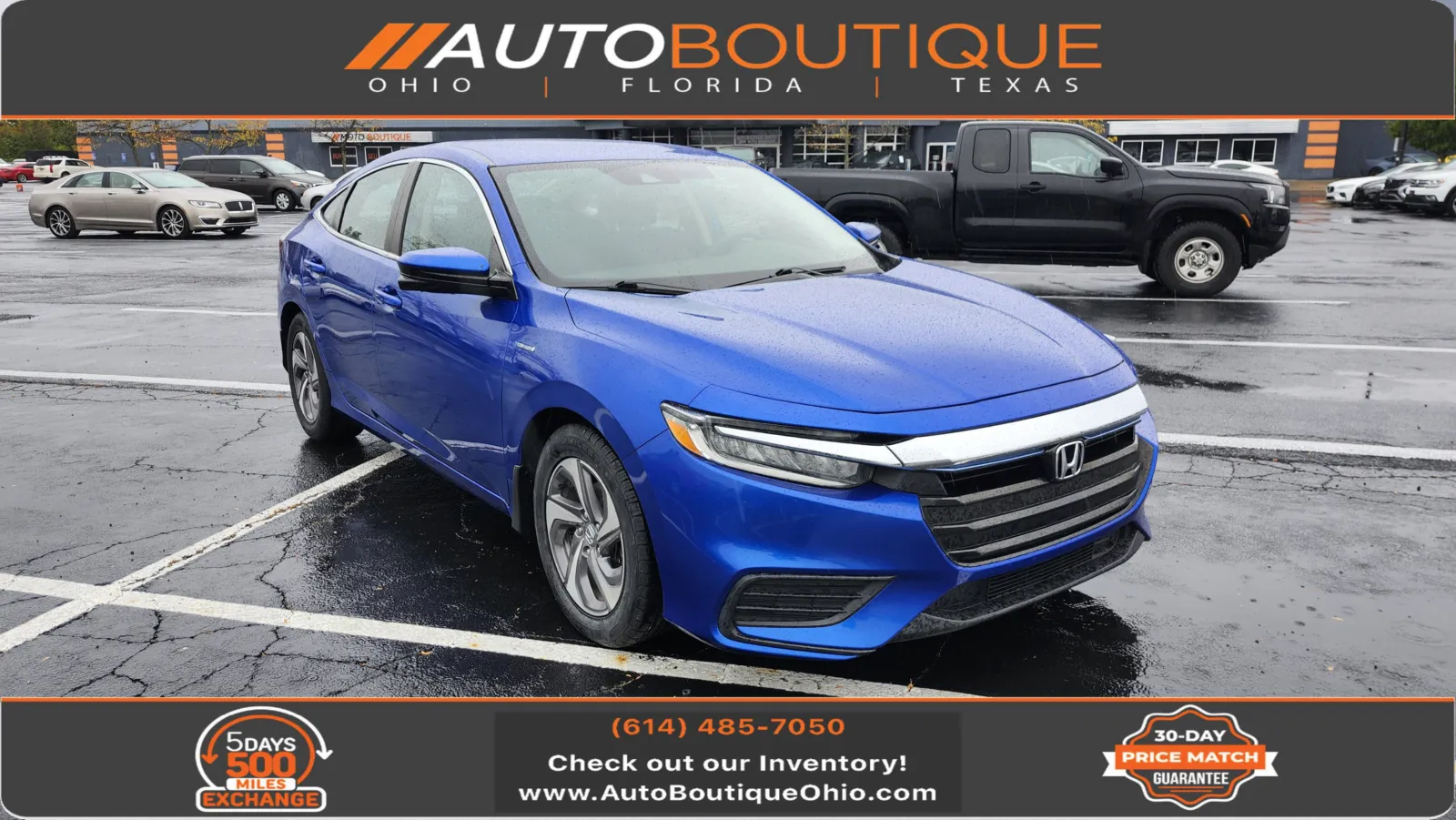 Blue 2019 Honda Insight EX for sale in Columbus, OH