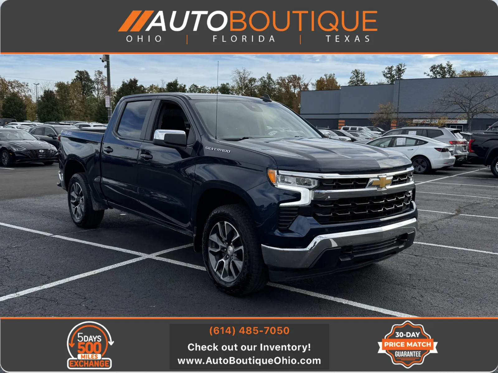 Blue 2023 Chevrolet Silverado 1500 LT for sale in Columbus, OH
