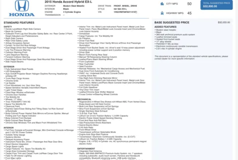 More photos of 2015 Honda Accord Hybrid EX-L at Auto Boutique Ohio, OH