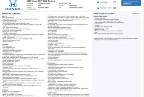 More photos of 2020 Honda CR-V Touring at Auto Boutique Ohio, OH