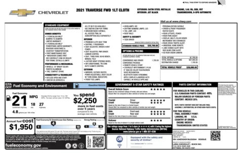 More photos of 2021 Chevrolet Traverse LT Cloth at Auto Boutique Ohio, OH