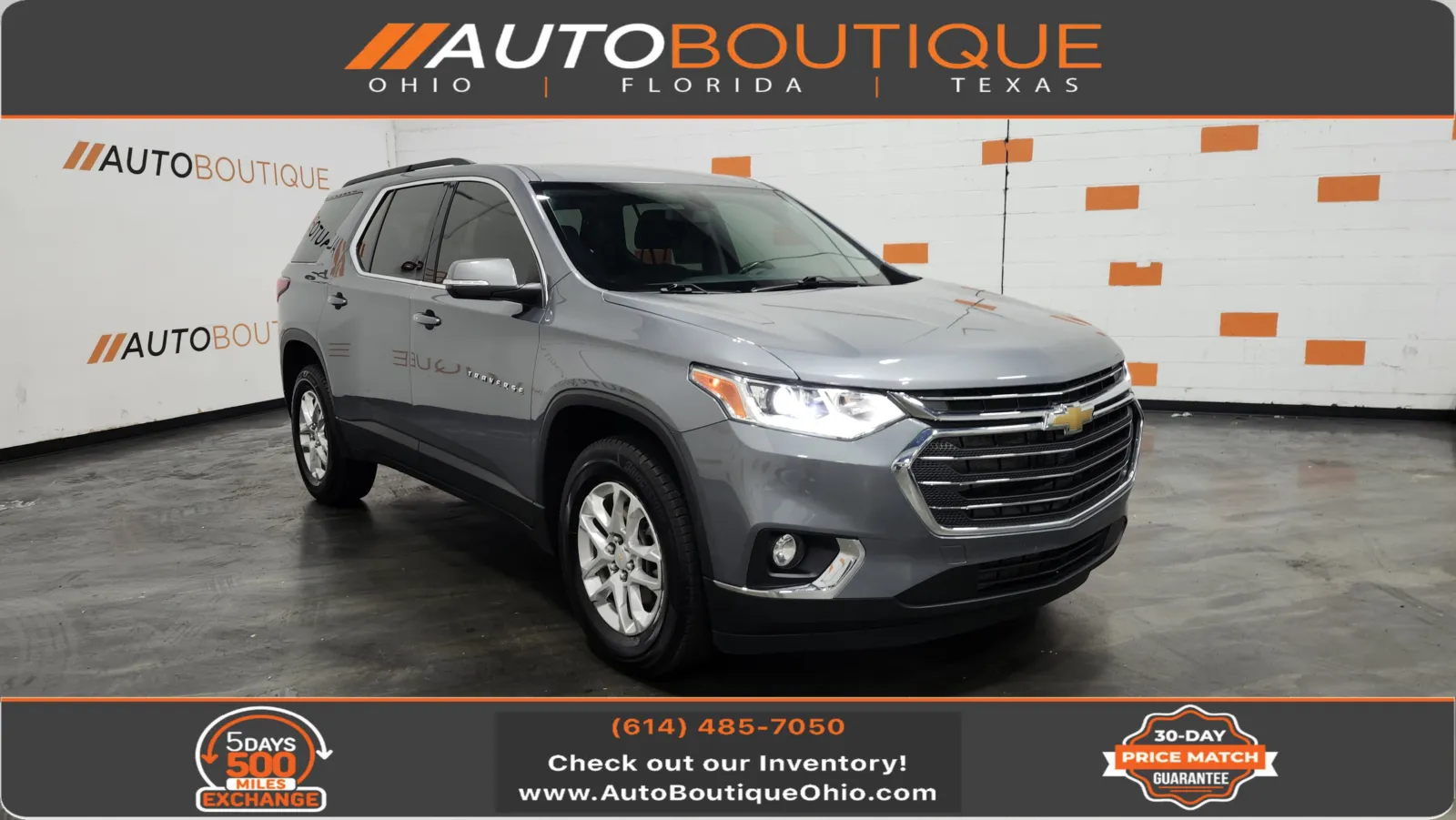Gray 2021 Chevrolet Traverse LT Cloth for sale in Columbus, OH