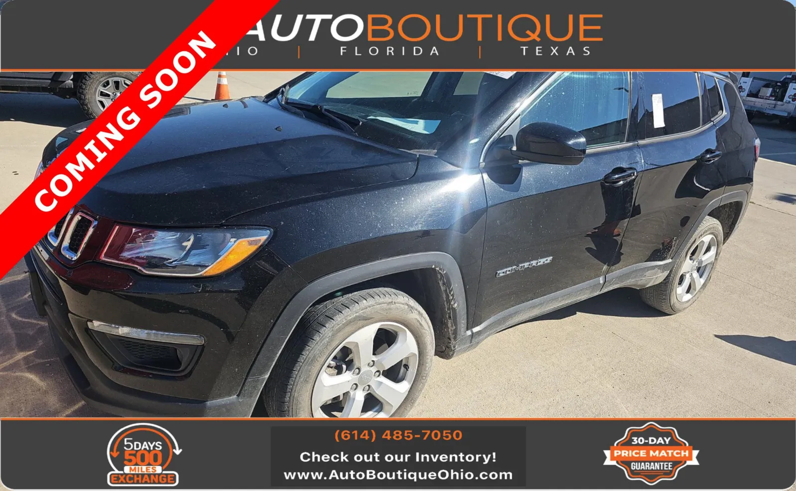 Black 2021 Jeep Compass Latitude for sale in Columbus, OH