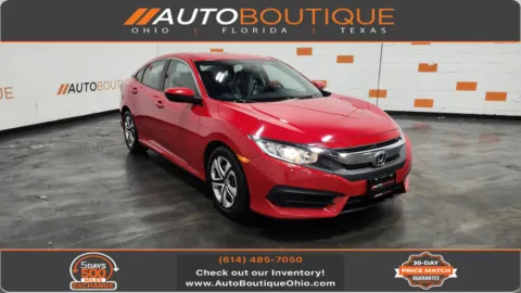 Red 2017 Honda Civic Sedan LX for sale in Columbus, OH