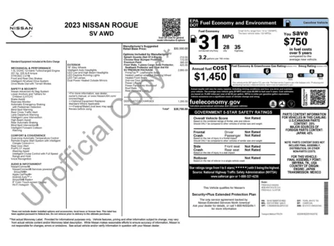 Photos of 2023 Nissan Rogue SV for sale in Columbus, OH at Auto Boutique Ohio