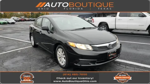 Black 2012 Honda Civic Sdn EX-L for sale in Columbus, OH
