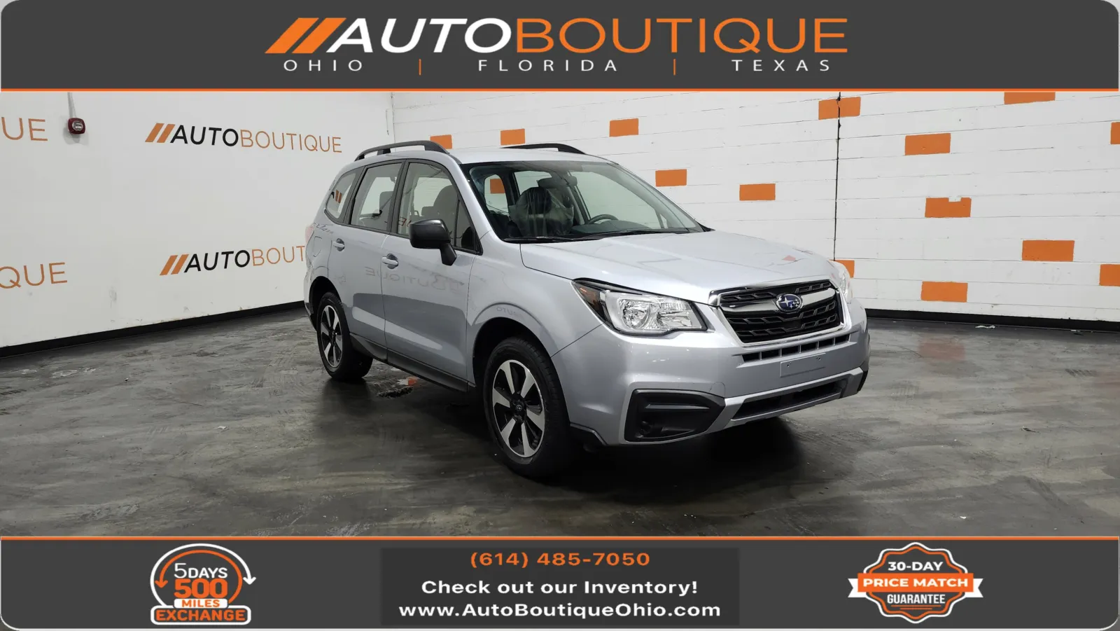 Silver 2017 Subaru Forester 2.5i for sale in Columbus, OH