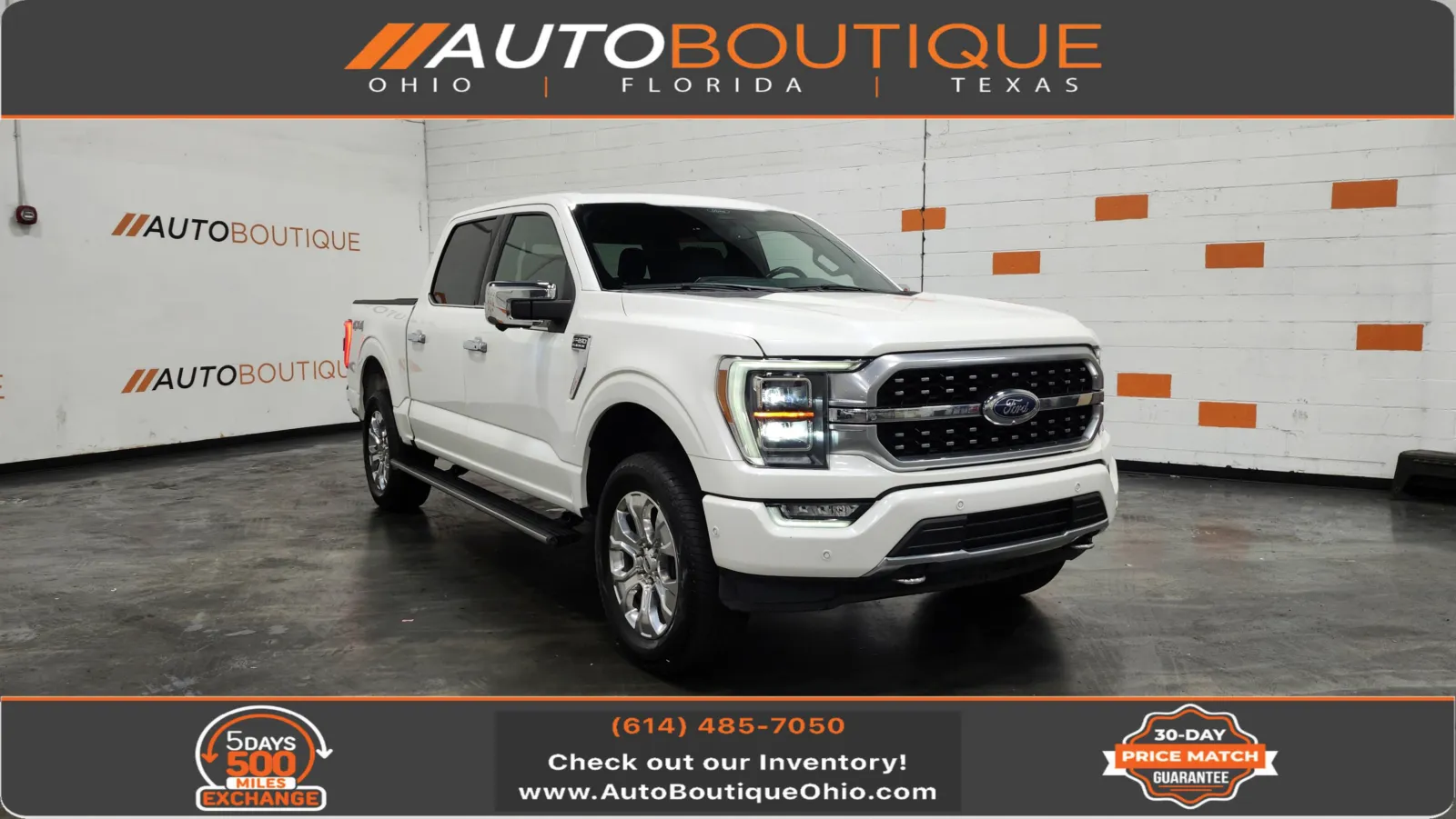 White 2022 Ford F-150 Platinum for sale in Columbus, OH
