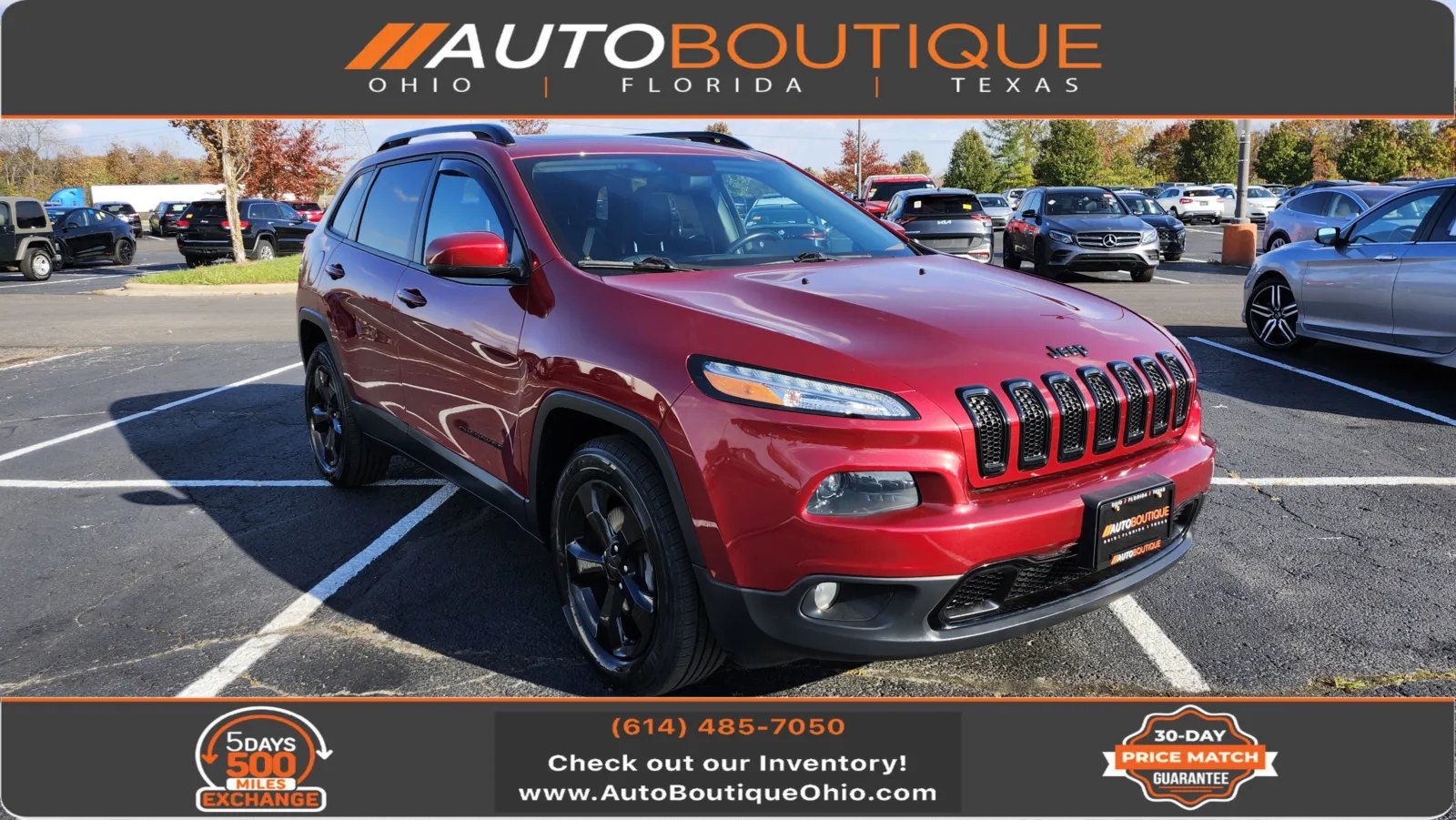 Red 2016 Jeep Cherokee High Altitude for sale in Columbus, OH
