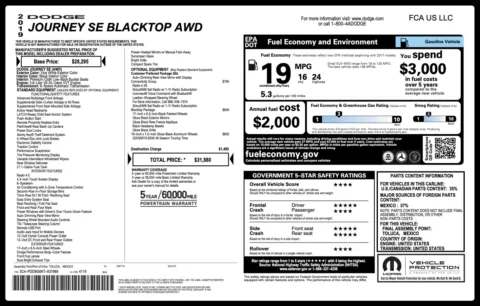 Photos of 2019 Dodge Journey SE for sale in Columbus, OH at Auto Boutique Ohio