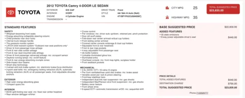 More photos of 2012 Toyota Camry LE at Auto Boutique Ohio, OH