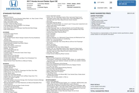 More photos of 2017 Honda Accord Sedan Sport SE at Auto Boutique Ohio, OH