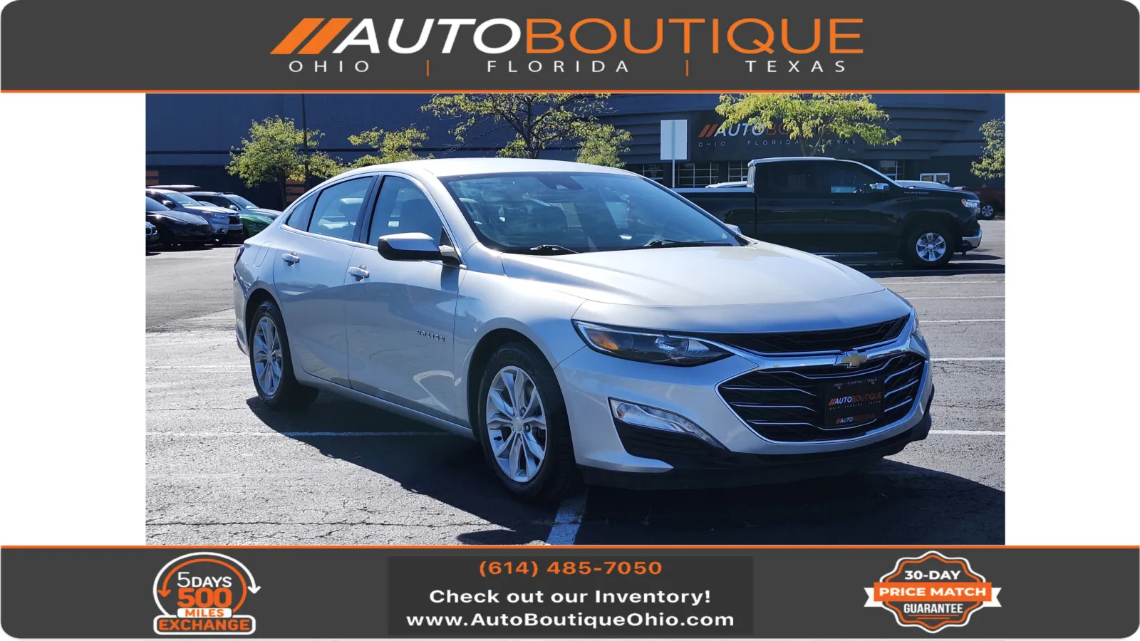 Silver 2020 Chevrolet Malibu LT for sale in Columbus, OH