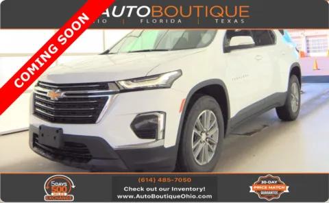 White 2022 Chevrolet Traverse LT Cloth for sale in Columbus, OH
