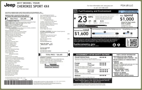 More photos of 2017 Jeep Cherokee Sport at Auto Boutique Ohio, OH