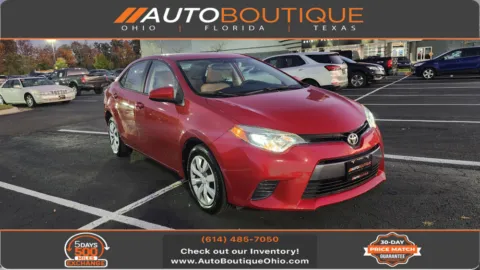 Red 2016 Toyota Corolla LE for sale in Columbus, OH