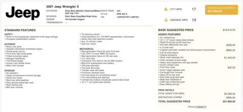 More photos of 2007 Jeep Wrangler X at Auto Boutique Ohio, OH