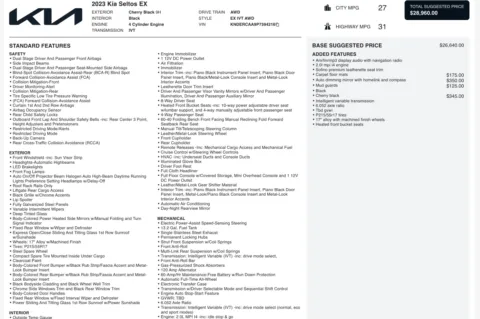 More photos of 2023 Kia Seltos EX at Auto Boutique Ohio, OH