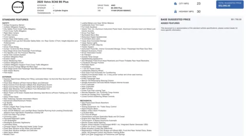 Photos of 2025 Volvo XC60 Plus for sale in Columbus, OH at Auto Boutique Ohio