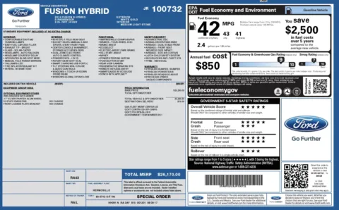 Photos of 2018 Ford Fusion Hybrid S for sale in Columbus, OH at Auto Boutique Ohio