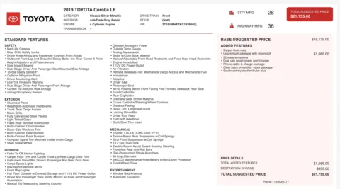 Photos of 2019 Toyota Corolla LE for sale in Columbus, OH at Auto Boutique Ohio