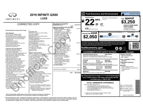 Photos of 2019 INFINITI QX60 LUXE for sale in Columbus, OH at Auto Boutique Ohio