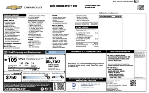 More photos of 2025 Chevrolet Equinox EV LT1 w/PCY at Auto Boutique Ohio, OH