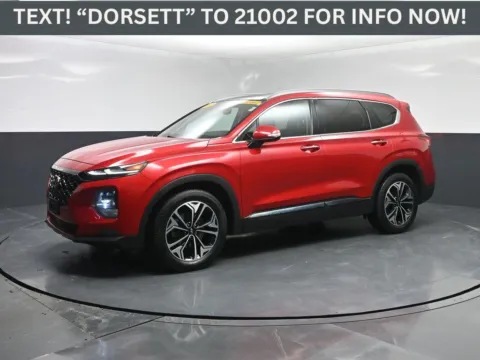 Red 2020 Hyundai Santa Fe Limited for sale in Terre Haute, IN