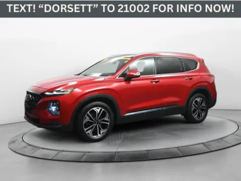 Red 2020 Hyundai Santa Fe Limited for sale in Terre Haute, IN