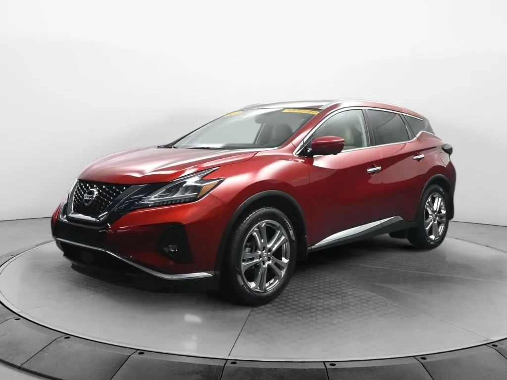Red 2021 Nissan Murano Platinum for sale in Terre Haute, IN