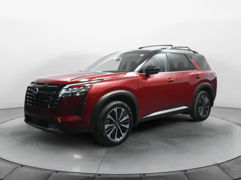 Red 2026 Nissan Pathfinder Platinum for sale in Terre Haute, IN
