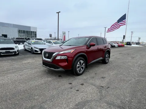 Red 2023 Nissan Rogue SV for sale in Terre Haute, IN