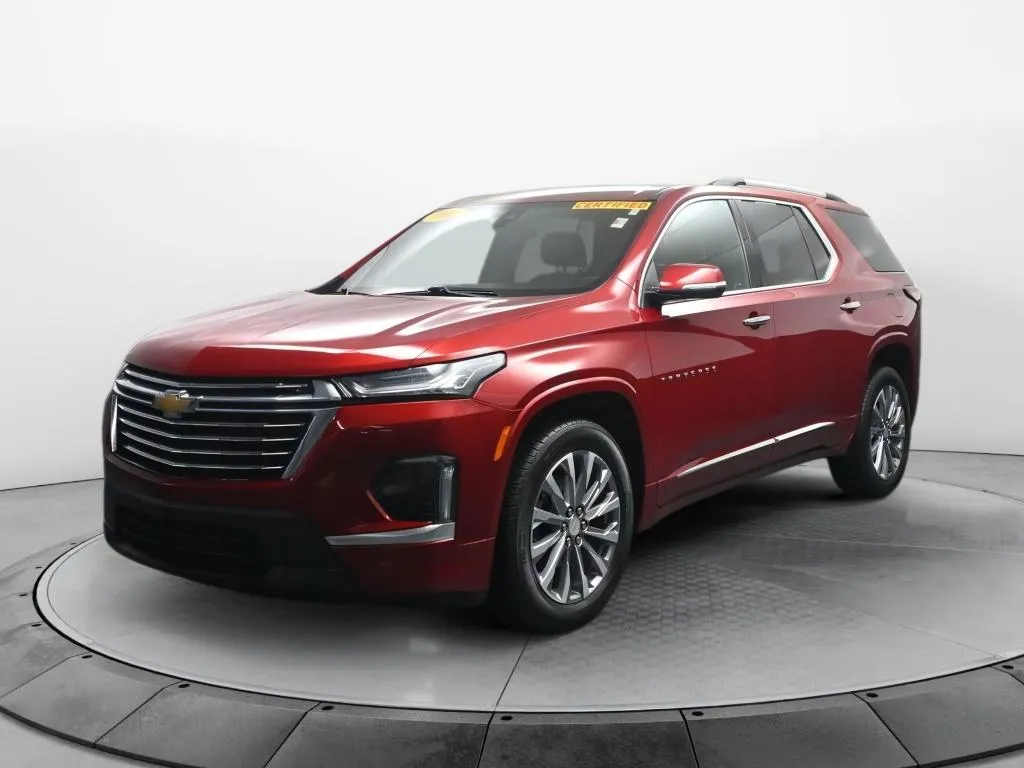 Red 2023 Chevrolet Traverse Premier for sale in Terre Haute, IN