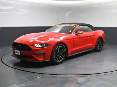 Red 2020 Ford Mustang EcoBoost Premium for sale in Terre Haute, IN