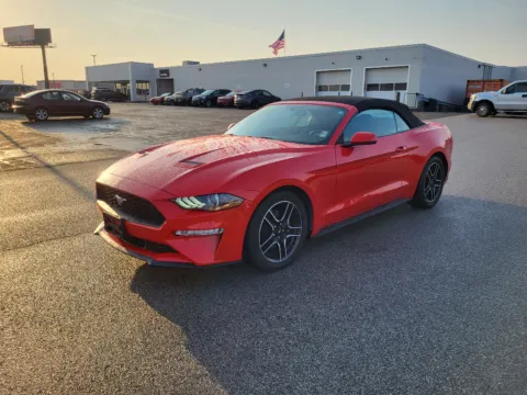 Red 2020 Ford Mustang EcoBoost Premium for sale in Terre Haute, IN