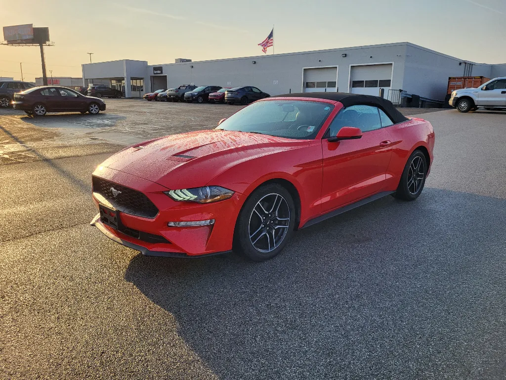 Red 2020 Ford Mustang EcoBoost Premium for sale in Terre Haute, IN