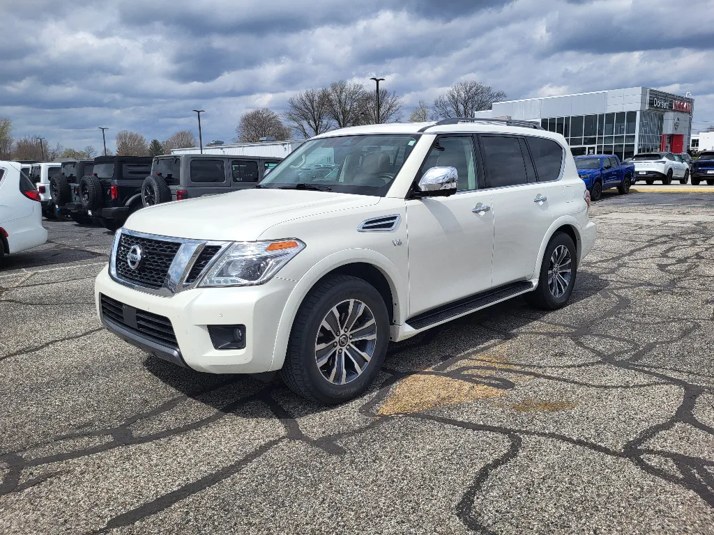 White 2019 Nissan Armada Platinum for sale in Terre Haute, IN