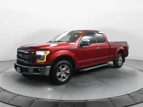 Red 2015 Ford F-150 Lariat for sale in Terre Haute, IN