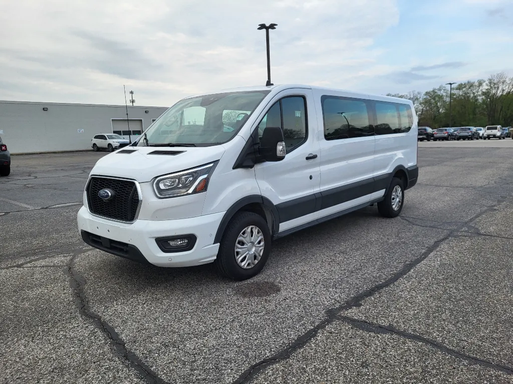 White 2023 Ford Transit Wagon T-350 Low Roof Slide XLT for sale in Terre Haute, IN