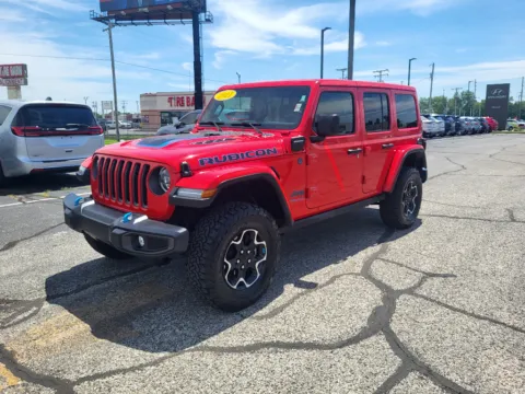 Red 2023 Jeep Wrangler 4xe Rubicon for sale in Terre Haute, IN