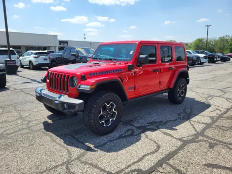 Red 2023 Jeep Wrangler 4xe Rubicon for sale in Terre Haute, IN