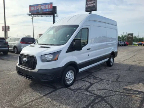 White 2023 Ford Transit Van T-250 High Roof Slide for sale in Terre Haute, IN
