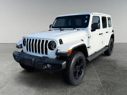 White 2023 Jeep Wrangler Sahara Altitude for sale in Terre Haute, IN